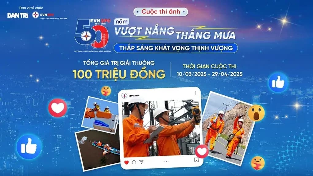 Ảnh đại diện Cuộc thi ảnh "50 năm vượt nắng thắng mưa - thắp sáng khát vọng thịnh vượng"