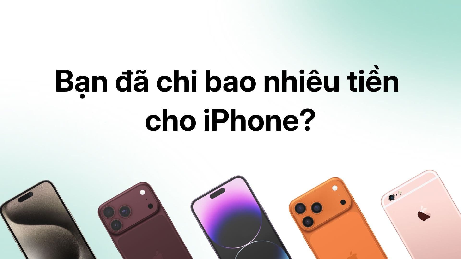 Ảnh đại diện D-Interactive: Bạn đã chi bao nhiêu tiền cho iPhone?